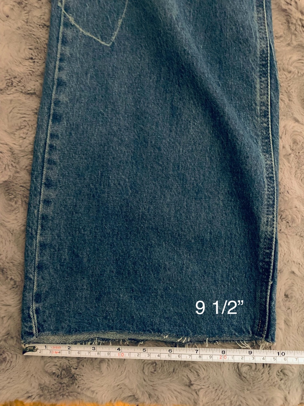 Lucky Brand Baggy Wide Leg Jeans with Laser Heart Motif β’ Size: 4/27 R β’ NWT - Picture 14 of 16